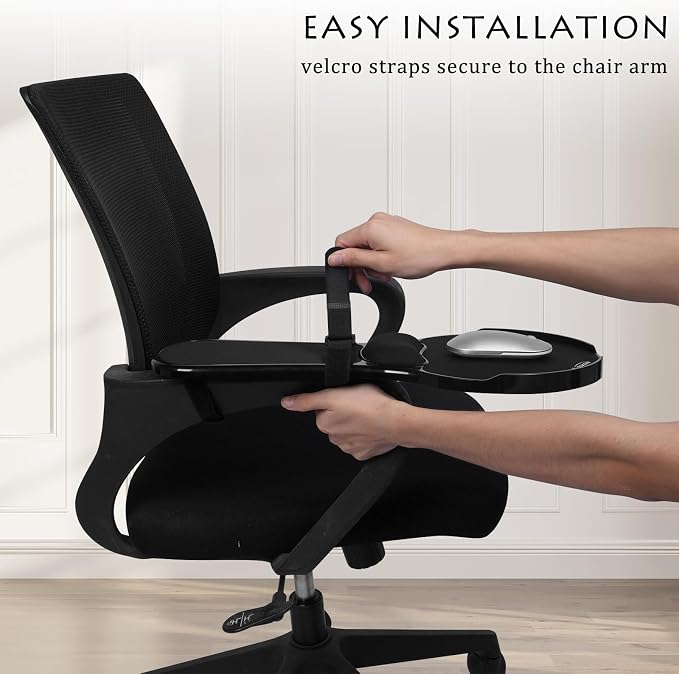 Ergonomic Arm Rest Mouse Pads for Chairs,Mouse pad Chair Attachment | Upgrade Adjustable Chair arm Mouse pad, Gaming Covers for Elbows and Forearms Pressure Relief - Image 5