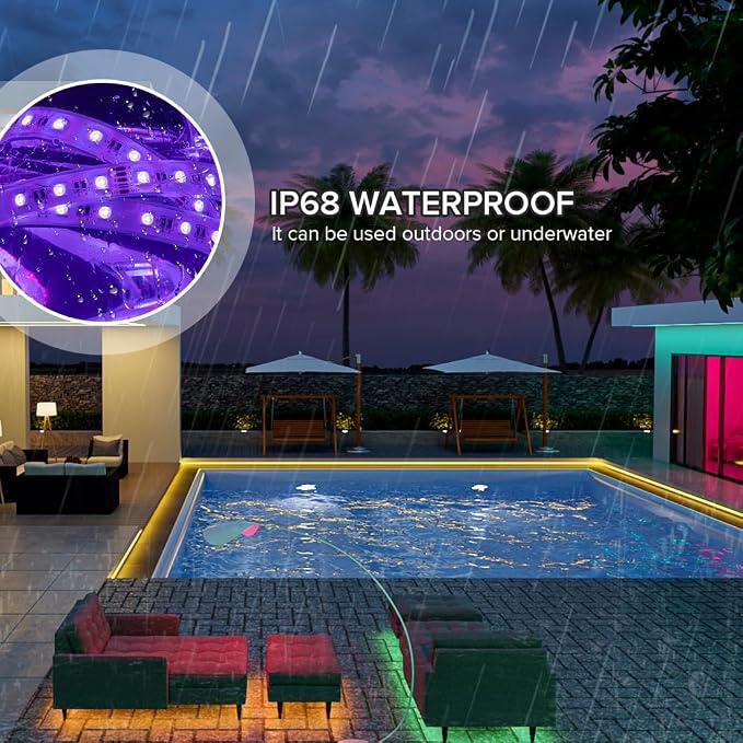BTF-LIGHTING RGBW LED Strip IP68 Waterproof Cool White DC12V 16.4FT 300LED - Image 4