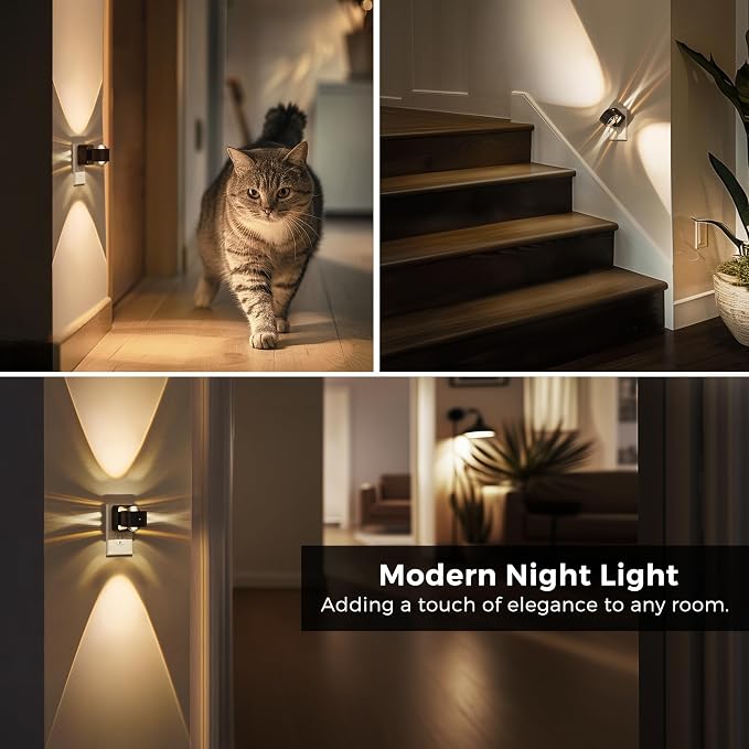 L LOHAS LED Night Light Projector, Night Lights Plug into Wall Light Sensor - Image 5