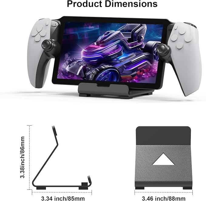 Levigo Game Controller Desktop Holder Stand Compatible with PlayStation Portal/ASUS ROG Ally/Steam Deck/Switch, Gaming Accessories Game Controller Host Bracket, Black - Image 6