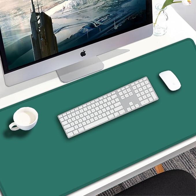 Mouse Pad Large, 31.5x15.7 inch Gaming Computer Keyboard Mouse Mat, Water Resist Non-Slip Mousepad Rubber Base Long XXL Mouse Pad for Work & Gaming, Office & Home, Green - Image 7