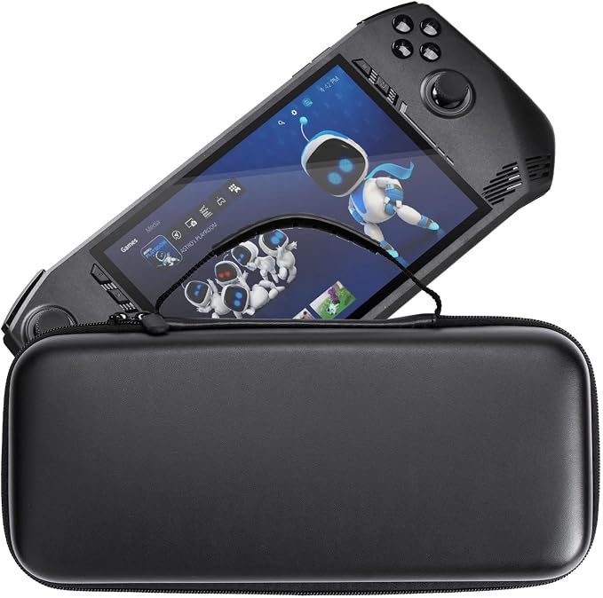 Portable Travel Daily Carry Case for MSI Claw A1M 7" 2024 Hard Sleeve Shell Cover Handheld Game Console Skin Protective Storage Bag with Non-Slip,Anti-Collision,Shockproof (Black) - Image 2