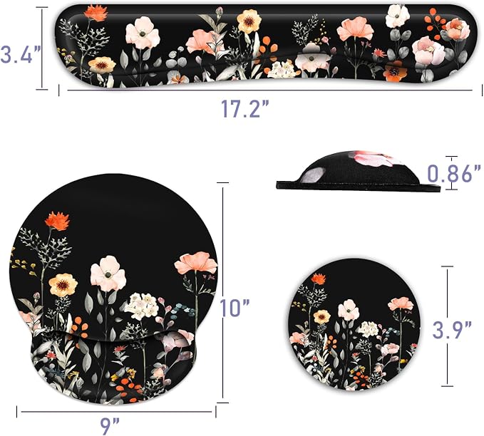 Ergonomic Mouse Pad with Wrist Rest and Keyboard Wrist Rest, Mousepad - Image 5