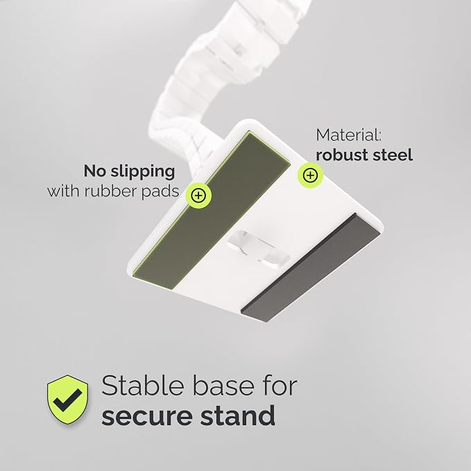 VALU Under Desk Cable Organizer, 49in - White, with Magnet - Image 5