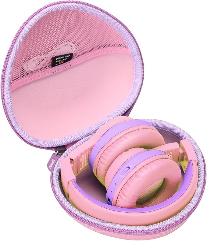Case for iClever BTH12 / HS19 / BTH26 Kids Bluetooth Headphones -Pink by Aproca