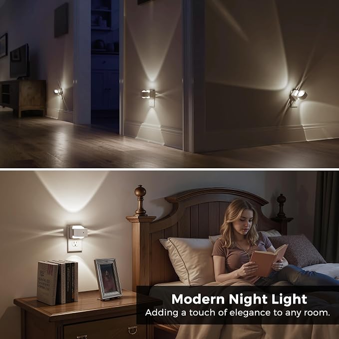L LOHAS LED Night Light Projector, Night Lights Plug into Wall Light Sensor - Image 3
