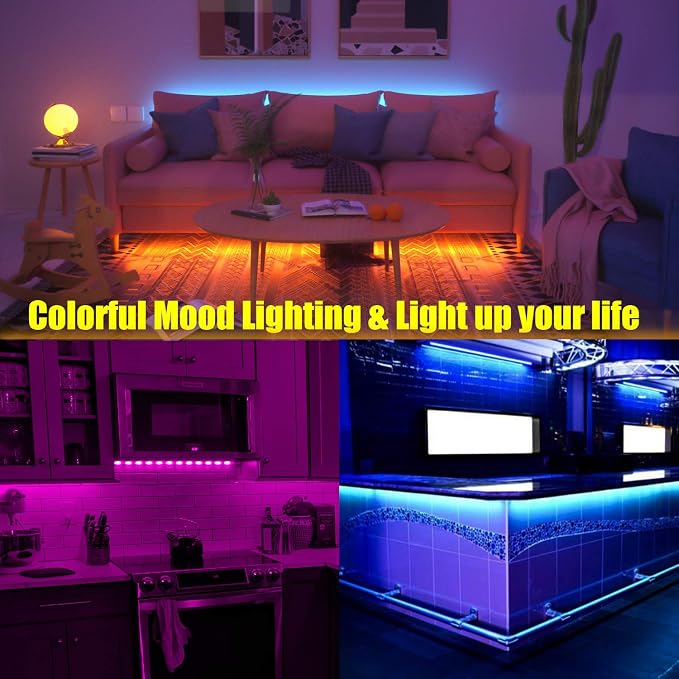 Maylit 8.2 Ft RGB TV LED Backlight for 40-60 Inch Tvs - Image 7