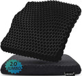 20" Gel Seat Cushion for Long Sitting Pressure Relief(Jumbo&Thick) - Wheelchair Cushion for Pressure Sores - Back, Sciatica & Tailbone Pain Relief Cushion- Non-Slip Butt Pillow for Office, Home, Car by Helishy