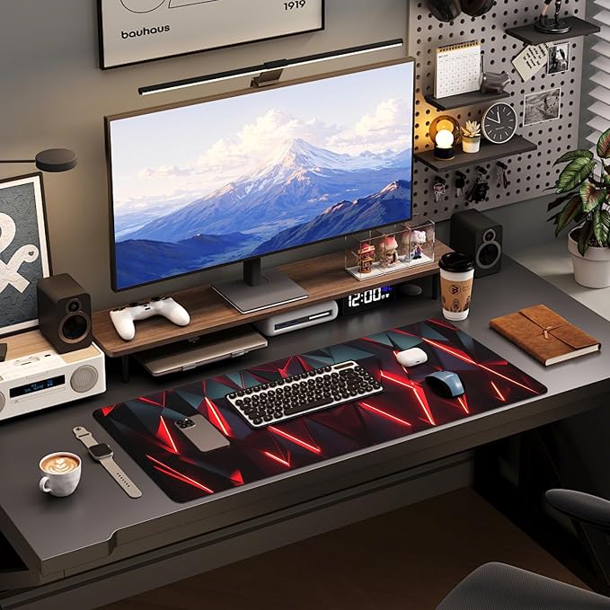 Mouse Pad Gaming - Desk Mat for Keyboard and Mouse - Large Mouse Pads for Desk, Gaming Mousepad with Non-Slip Base, Desks Pad (31.5" X 11.8") for Game, Office and Home - Image 6