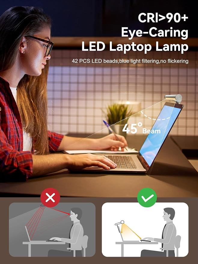 Monitor Light Bar, Laptop Monitor Light Backlight Desk Reading Lamp - Image 4