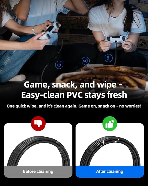 Superer 10 ft USB C Charging Cable Fit for PS5 Controller, PlayStation 5 DualSense, Xbox Series X/S Controllers, Xbox Elite Series 2 (Model 1914 1797), Fast Charger & Data Sync Replacement Cord - Image 2