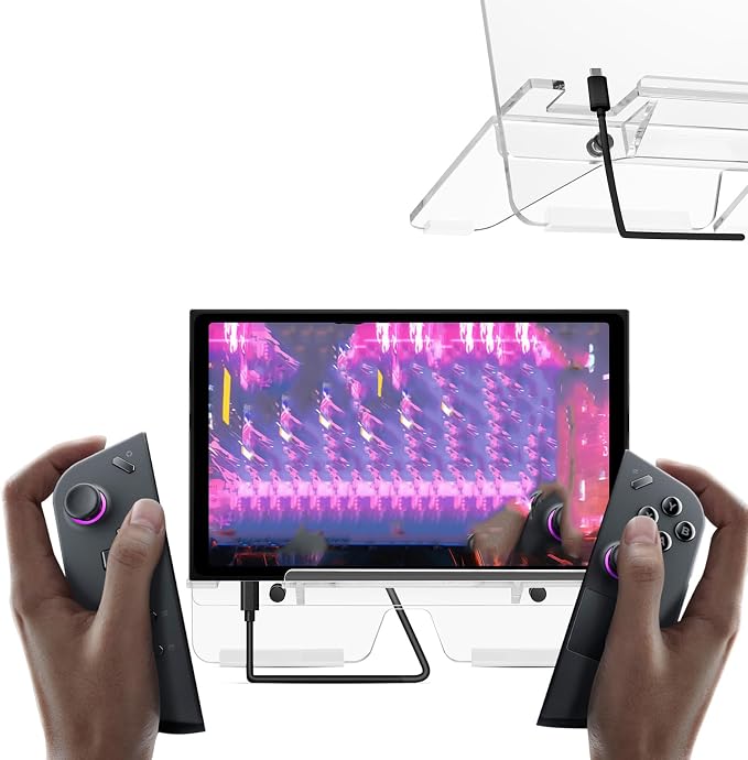 Stand for Legion Go/for Switch 1/2 Console,Acrylic Desktop Holder for Switch 1/2/for Legion Go Gaming Handheld - Image 4