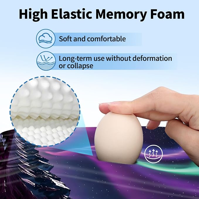 YIWEI Ergonomic Mouse Pad with Wrist Rest for Carpal Tunnel Pain Relief - Image 3