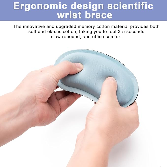 Keyboard Wrist Rest,Ergonomic Wrist Support for Keyboard,Cat Paw Style | Computer Wrist Rest,Superfine Fabric and Gel Memory Foam Wrist Pad,Easy Typing&Pain Relief,Suitable for Office,Family - Image 4