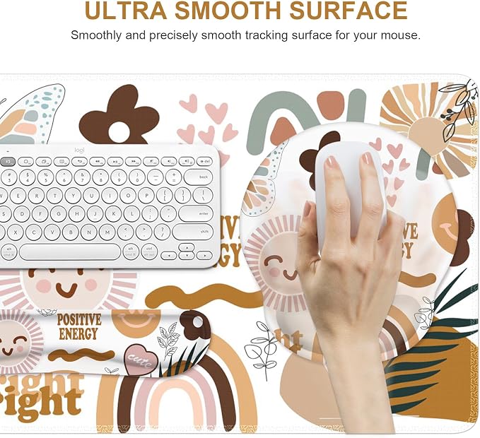 iCasso Sticker Keyboard Mat 35.4"x15.7", Desktop Mat for Workspace - Image 7
