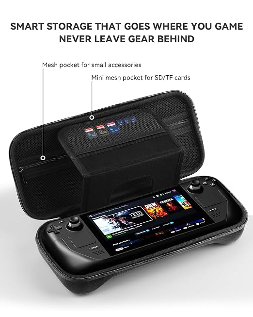 XAOSUN Carrying Case Compatible with Steam Deck & OLED, Protective Hard Shell Handheld Case for Steam Deck Console, Portable Shockproof Travel Carrying Bag for Travel and Storage - Image 2