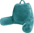 Sasttie Reading Pillow for Bed, Back Pillow for Sitting Up, Teal Blue by SASTTIE