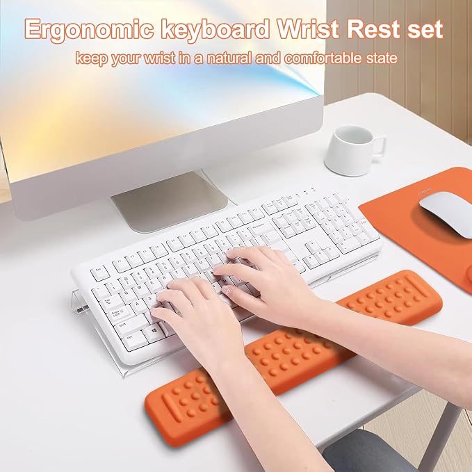 MOSISO Keyboard Stand&Wrist Rest Support for Keyboard &Mouse Pad Set - Image 2