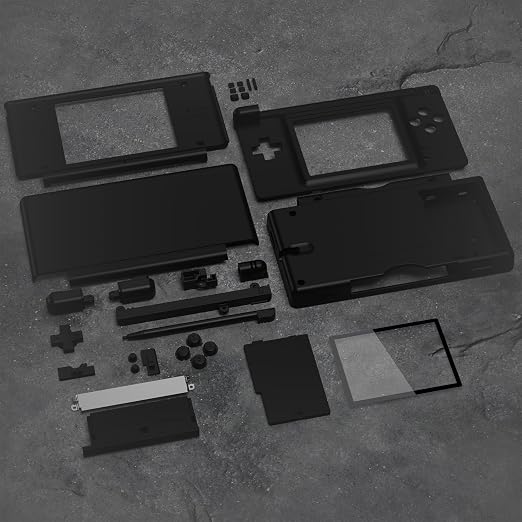 eXtremeRate Black Replacement Full Housing Shell for Nintendo DS Lite, Custom Handheld Console Case Cover with Buttons, Screen Lens for Nintendo DS Lite NDSL - Console NOT Included - Image 6