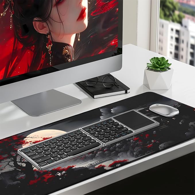FreeNook Mouse Pad Gaming Mousepad,Large Mousepads for Keyboard and Mouse with Non-Slip Rubber Base,Suitable for School,Office,Home,47.2 x 23.6 Inch - Image 3