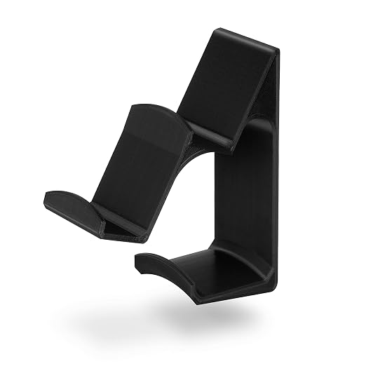 BRAINWAVZ The UberAtlas Dual Game Controller & Headphone Stand Wall Mount Holder for Xbox ONE, Series X, PS5, PS4, PS3, Switch, STEELSERIES Gamepad & More, Stay Organized No Screws - Image 7