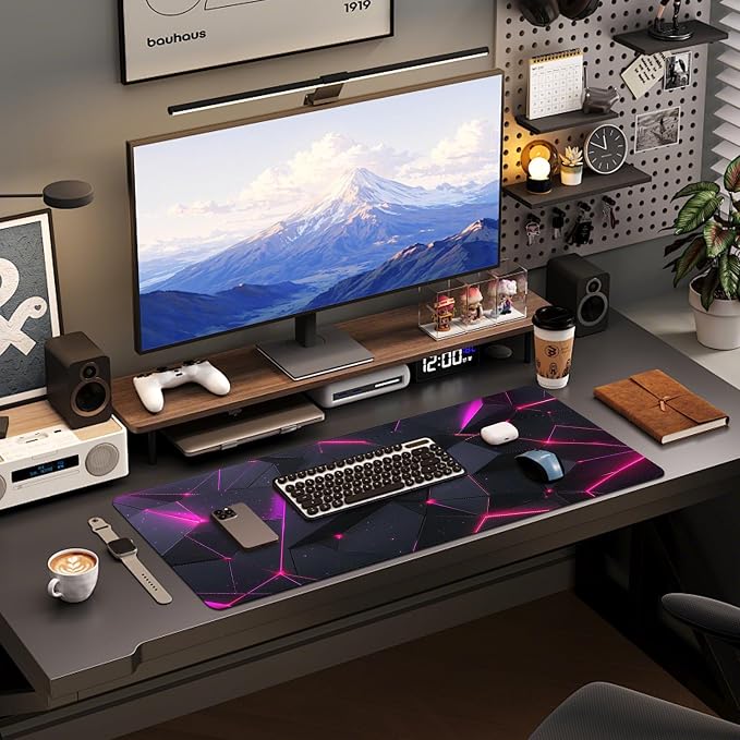 Mouse Pad Gaming - Desk Mat for Keyboard and Mouse - Large Mouse Pads for Desk, Gaming Mousepad with Non-Slip Base, Desks Pad (31.5" X 11.8") for Game, Office and Home - Image 6