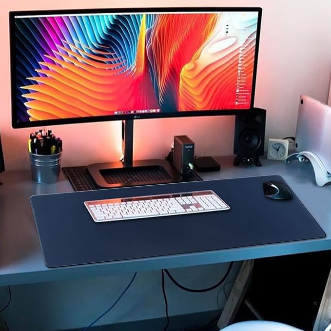 XXL Gaming Mouse Pad 35.4x15.7 Professional Large Mouse Pad & Computer Game Mouse Mat-90x40 Darkblueus - Image 5