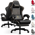 GTPLAYER ACE-PRO Music Gaming Chairs – Built-in Speakers, App Support & Bluetooth Control, Computer Game Chairs with Footrest for Adults, Ergonomic, Reclining, Linkage Armrest, Black & Orange Stitch by GTPLAYER