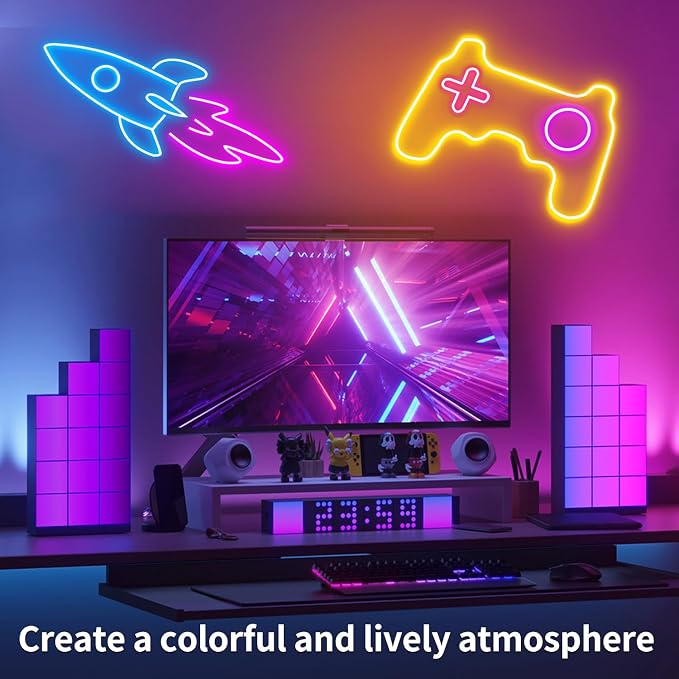 segrass 16.4FT Neon Rope Light,Flexible Led Rope Lights Control with App/Remote,Multiple Mode Rope Lights,IP65 Outdoor RGB Led Neon Lights Waterproof,Music Sync Gaming Led Neon Light Strip for Bedroom - Image 4