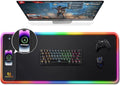 Gimars RGB Gaming Mouse Pad,15W Wireless Charging Mousepad with 10 Light Modes, Large Mousepad with Premium Smooth Surface, Non-Slip Mouse Mat for Gaming, Desk, PC,Office, 31.5x11.8x0.16inch by Gimars