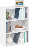 Furinno PASIR Book Shelf, 3-Tier Bookshelf, Storage Shelves Bookcase, 9.7 x 23.7 x 31.5, for Living Room, Bedroom, Home Office, Plain White by Furinno-FitsYourSpaceFitsYourBudget