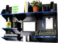 Wall Control Office Wall Mount Desk Storage and Organization Kit, Black/Blue by Wall+Control