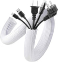 AGPTEK Cable Sleeve, 20ft - 1 inch Cable Management Cord Hider, White by AGPTEK