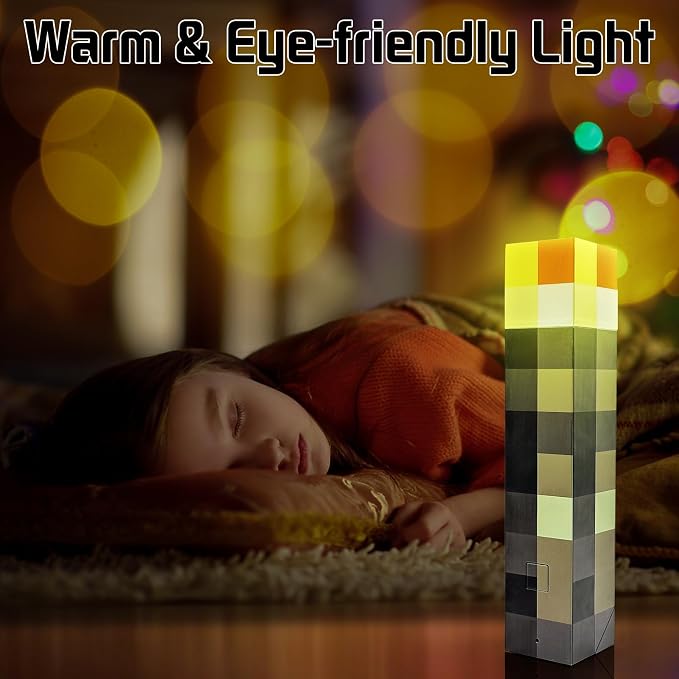 7-Color Wall Torch Lamp, Rechargeable Handheld Night Light for Room Decor - Image 5