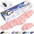 Pink Cloud Keyboard Wrist Rest – Create-ables Qloud Pink Wrist Rest for Computer Keyboard and Mouse, Ergonomic Memory Foam Wrist Pad with Non-Slip Base, Includes Cloud Mouse Pad by Create-ables