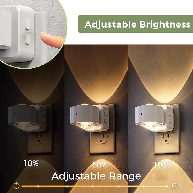 L LOHAS LED Night Light Projector, Night Lights Plug into Wall 3CCT - Image 4
