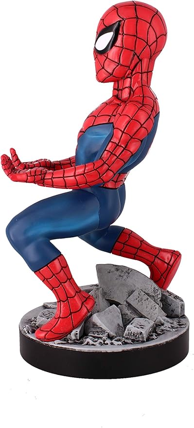 Exquisite Gaming: Marvel: The Amazing Spider-Man - Original Mobile Phone & Gaming Controller Holder, Device Stand, Cable Guys, Licensed Figure 8 Inch - Image 7
