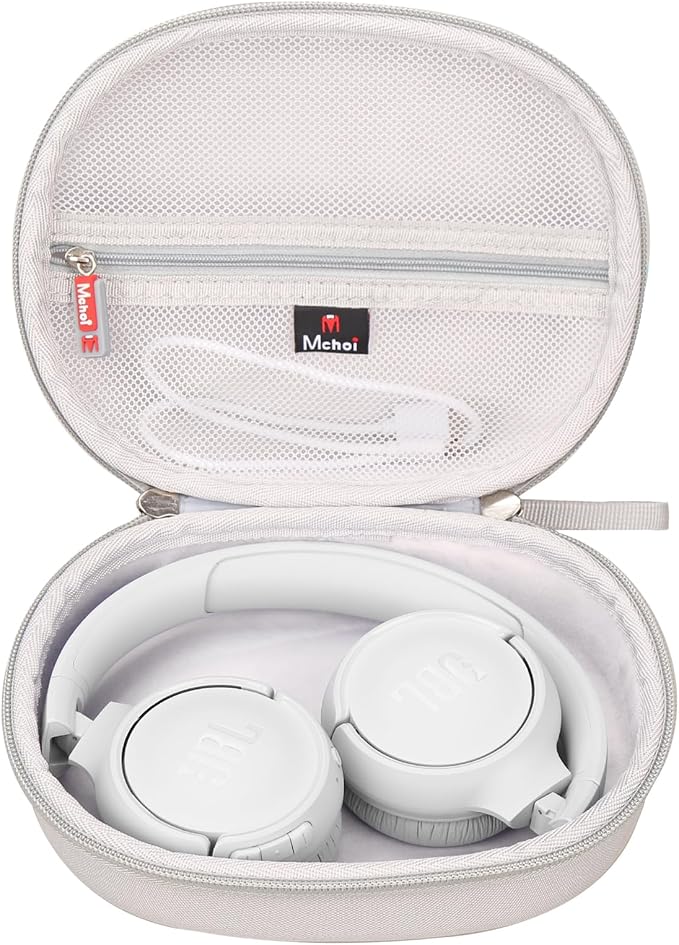 Mchoi Hard Travel Storage Case for Tune 510BT / 520BT / 660NC / 670NC / 570BT / 525BT / 500BT / 500 / Live 460NC / 670NC / T450BT, Case Only (Grey) - Image 2