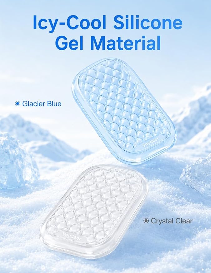 Vaydeer Clear Gel Elbow Pad for Desk, Ergonomic Arm Rest Cushion | Desk Wrist Rest for Keyboard and Mouse, Keyboard Wrist Pad for Computer and Laptop Typing, Gaming and Office Glacier Blue - Image 4