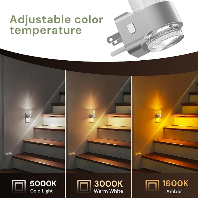 L LOHAS LED Night Lights Plug into Wall, 2 Pack Mini Dimmable Night Light - Image 7