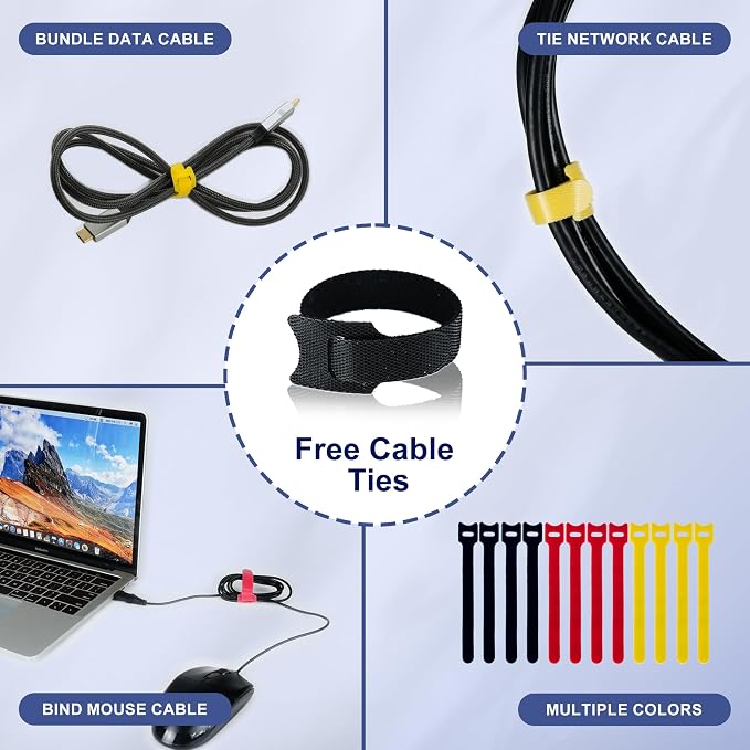 CableGeeker Cable Management Sleeve, 10ft (120 inch) - 1.5 inch - Image 6
