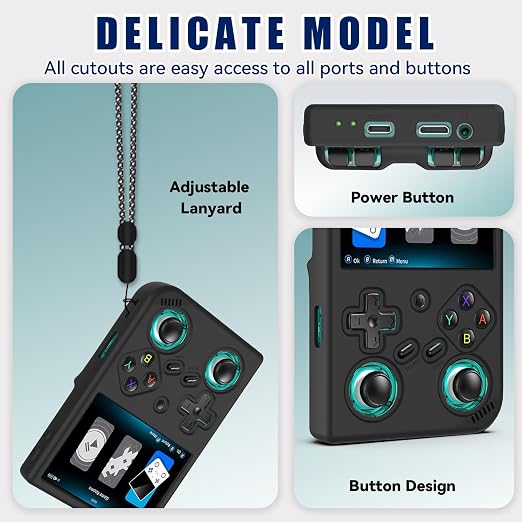 Silicone Case for Anbernic RG35XX Pro with Lanyard - Image 5
