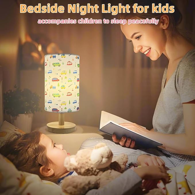 Car Kids Table Lamp,Cute Bedside Lamps for Boys Bedroom Decorative lamp - Image 5