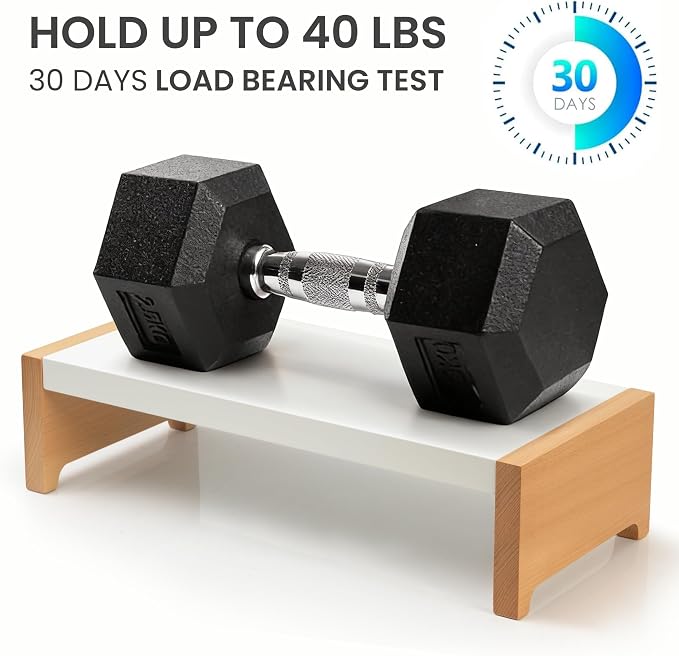 ARCOBIS Monitor Stand Riser | White Metal & Wood Computer Monitor Stand Riser for Desk, Max Load Capacity 40LB - Image 6