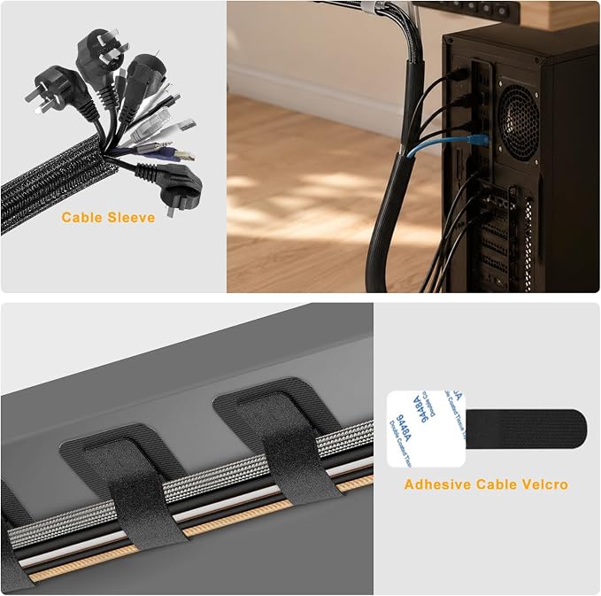 353 PCS Cable Management Kit Cable Management Box for Desk Organizer - Image 5