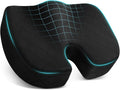 TushGuard Seat Cushion, Memory Foam Office Chair Cushion - Black, Large | for Car Seat, Airplane, Desk Chair - Sciatica & Hip & Coccyx Pain Relief Cushion for Long Sitting Office Workers, Car Drivers by TushGuardSeatCushonsPillows