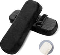 ZNCMRR 2 Pack Office Chair Armrest Pads Covers with Memory Foam(Black) | Adjustable Elbow Pillow for Forearm Pressure Relief, Arm Rest Covers for Office Chairs, Wheelchair, Comfy Gaming Chair by ZNCMRR