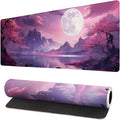 Gaming Mouse Pad Desk Pad,Extended Big Mouse Pad,31.5x11.8 Inch Long Computer Keyboard Mouse Mat Mousepad with 3mm Non-Slip Base and Stitched Edge for Gaming and Office… (Pink Canyon) by Brecoy