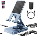NEWQ Versatile USB C Docking Station for iPad (USB-C), 11-in-1 with SD TF 4.0 Reader, 4K@60Hz HDMI, RJ45, Audio, Type-A, Type-C, Also for Tablet, Steam Deck, ROG Ally, Legion Go, with 65W Adapter by NewQ