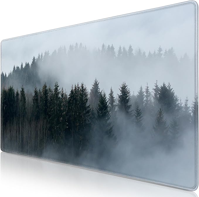 Canjoy Gaming Mouse Pad, 31.5x15.7in Large Mouse Pads for Desk Keyboard Pad | Desk Mat for Keyboard and Mouse Computer Big Full Size Desk Pad with Non-Slip Rubber Base and Stitched Edge for Home Office by Canjoy